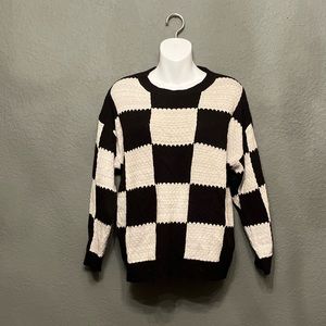 Gray and black checkered shirt